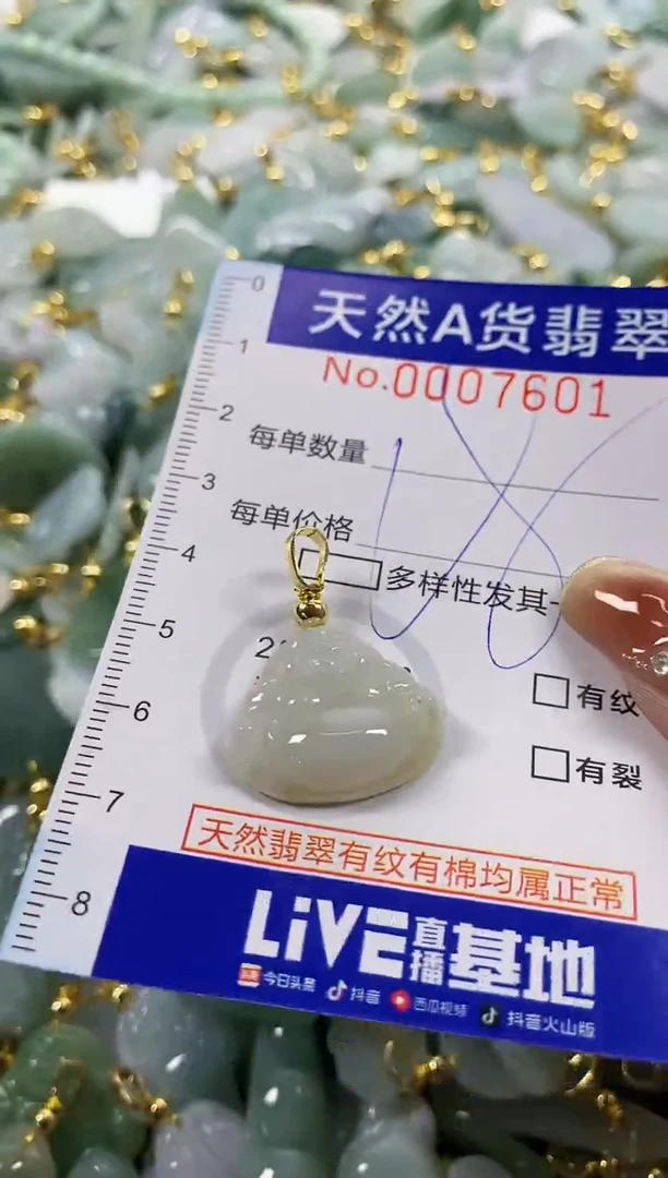 颈饰未镶嵌翡翠天然A货翡翠