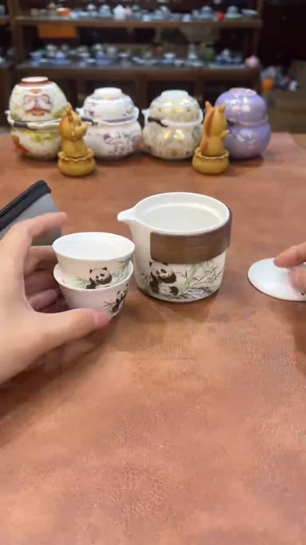 真的很便宜会开片的旅行茶具