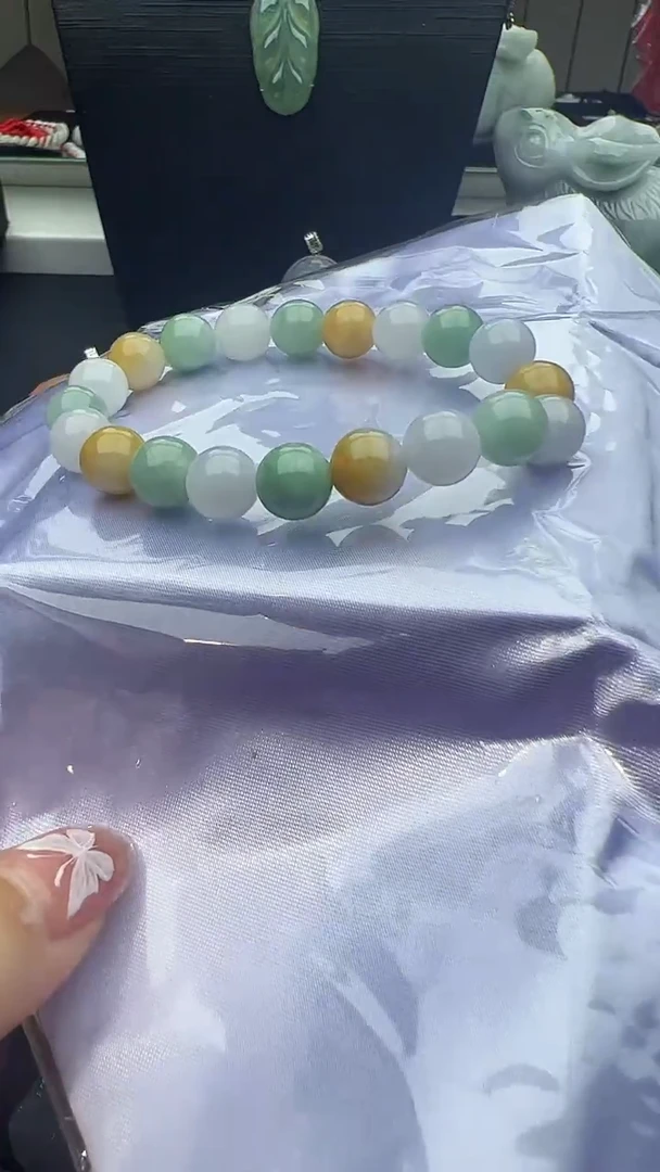 未镶嵌手串翡翠卡9多宝手串