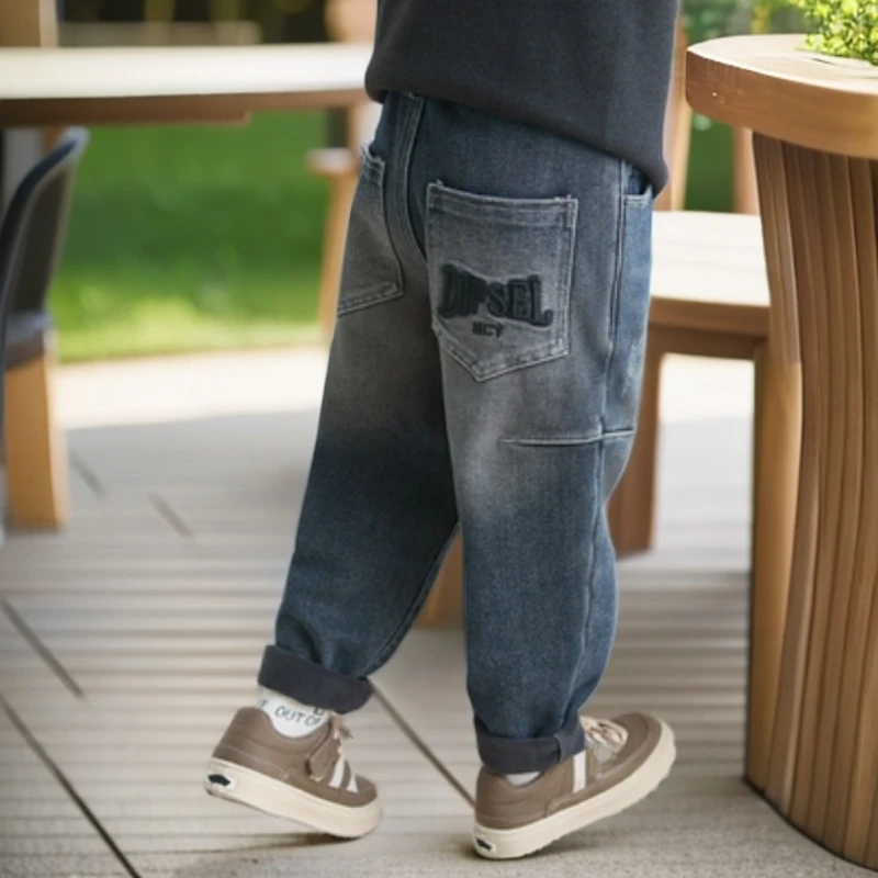 K5-911御儿童秋冬加绒牛仔裤(YB11150)