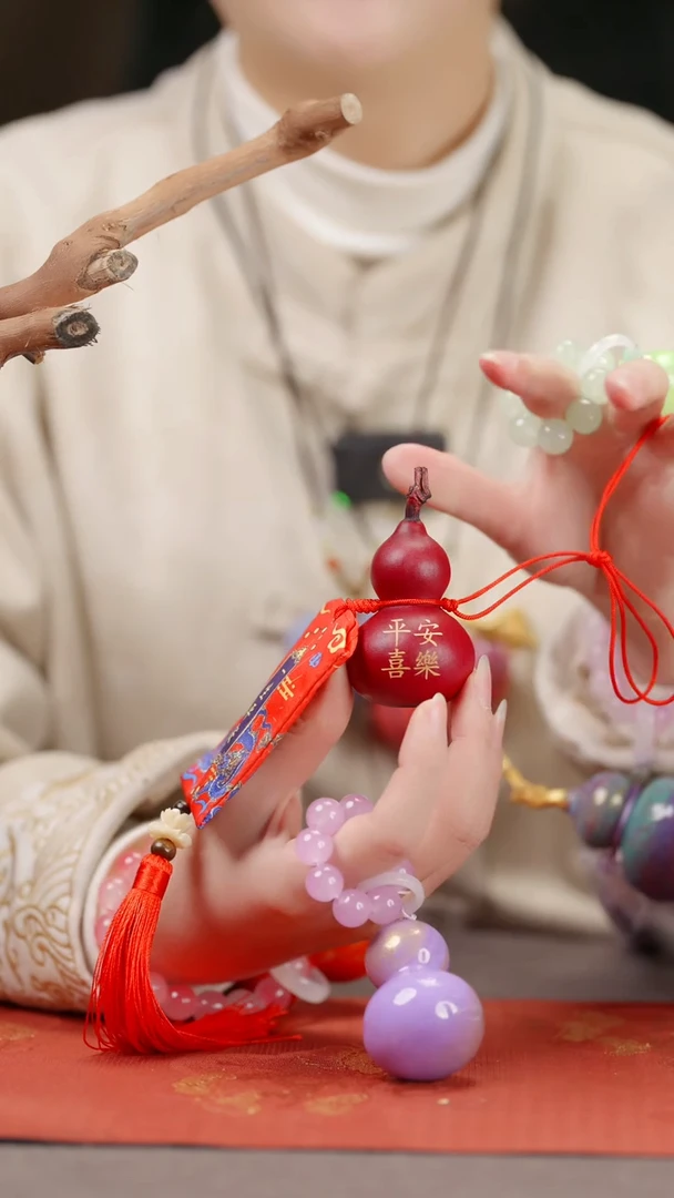 【闪购商品】122大漆葫芦手捻车挂脖挂摆件