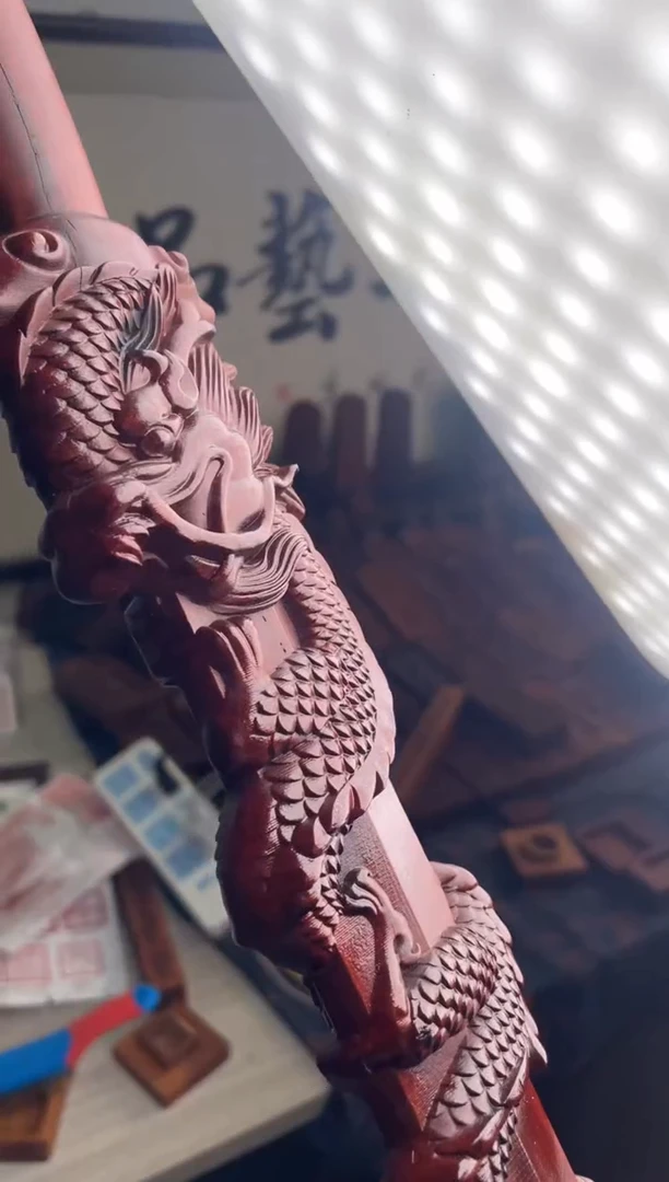 木枣木盘龙剑60公分
