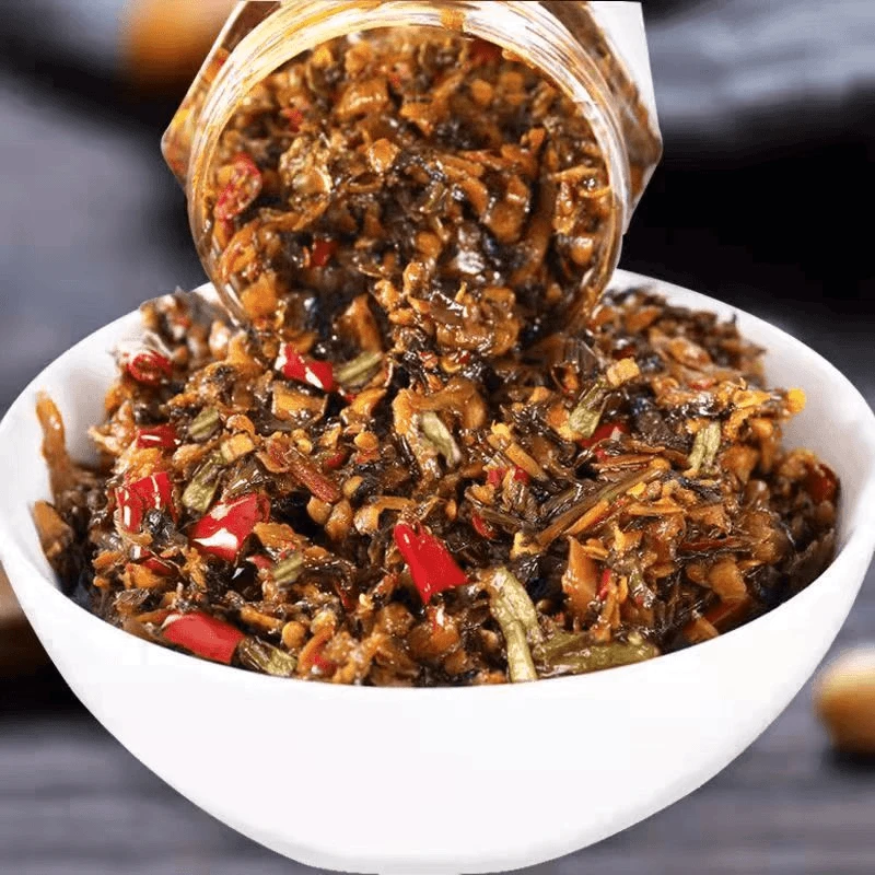 下饭菜外婆菜湖南特产香辣梅干菜开胃香辣榨菜咸菜炒菜拌面拌饭酱