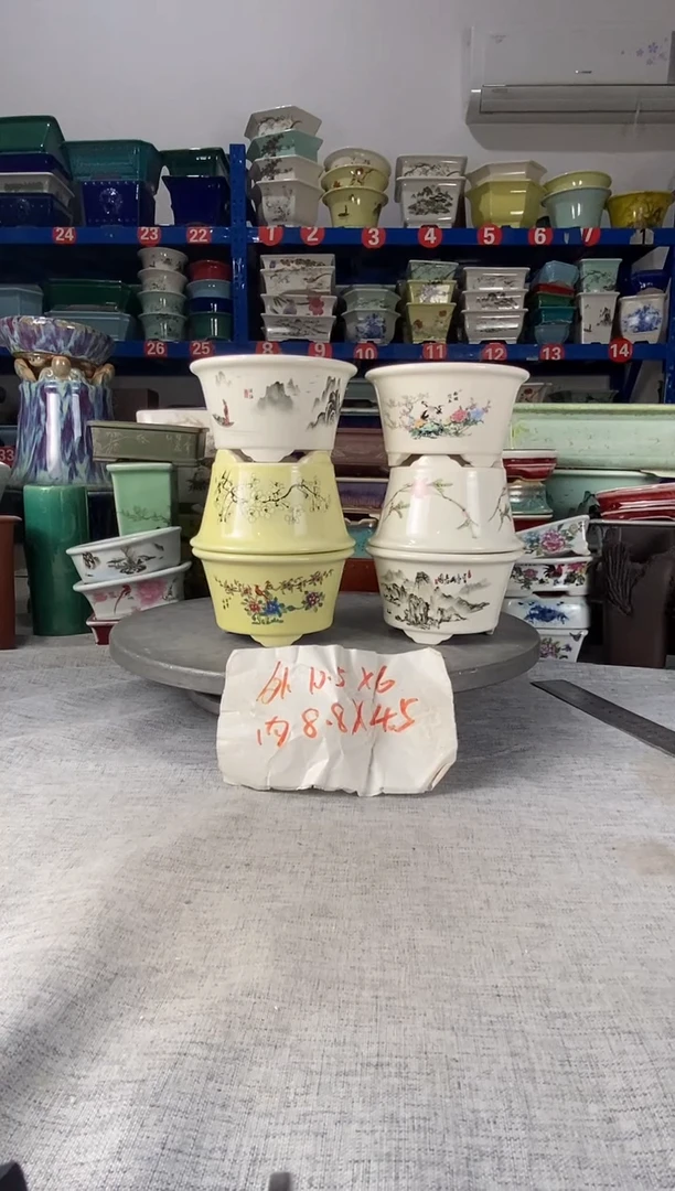 2019六只圆盆花盆