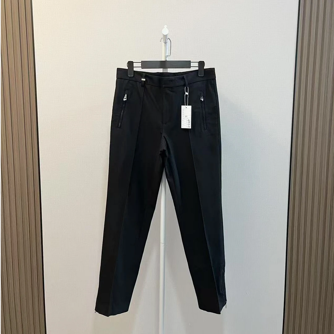 全新未使用 VERSACE/范思哲 /黑色侧边拉链休闲裤长裤/尺码31