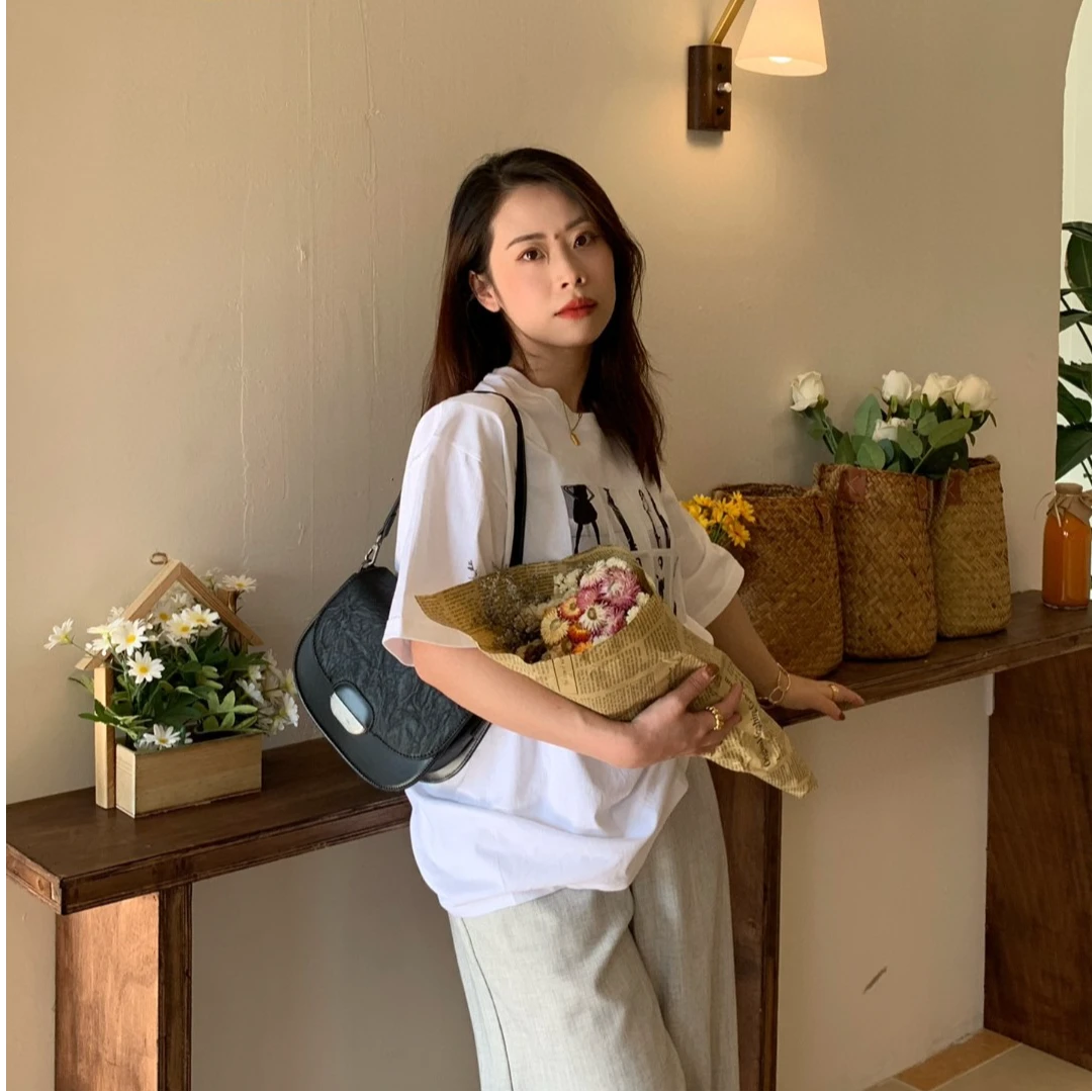 【Show Mi】SK-82161-黑色-轻奢小众时尚百搭女士包包sm