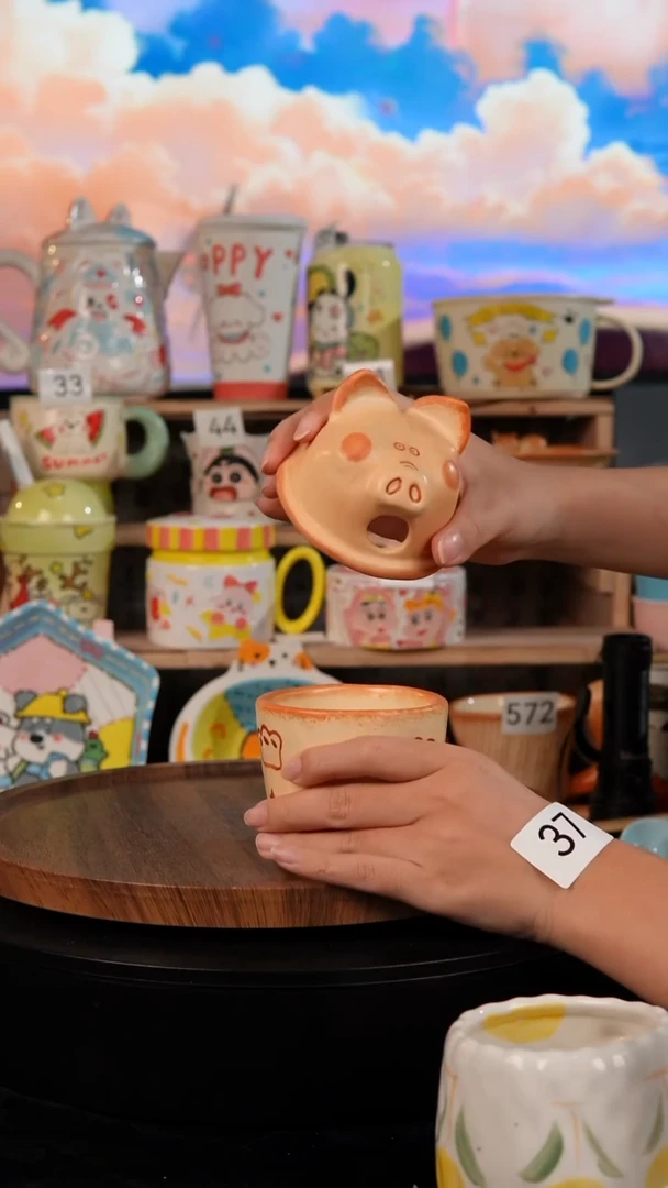 陶瓷双饮款景德镇手工陶瓷