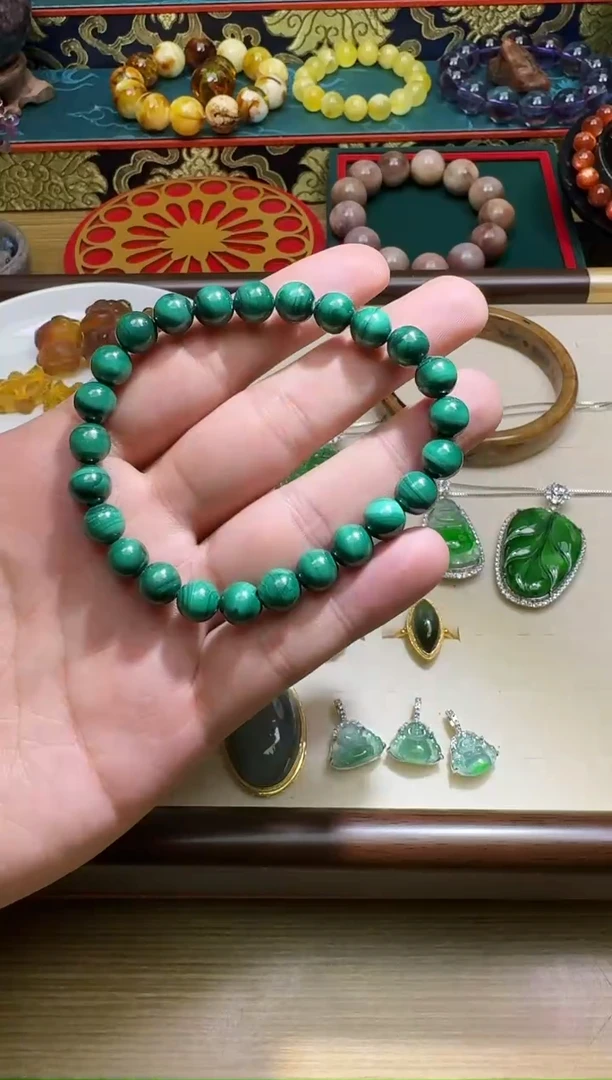 未镶嵌孔雀石手链多样性发一件 638