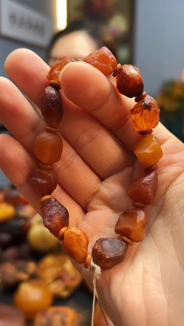 手链琥珀未镶嵌手串