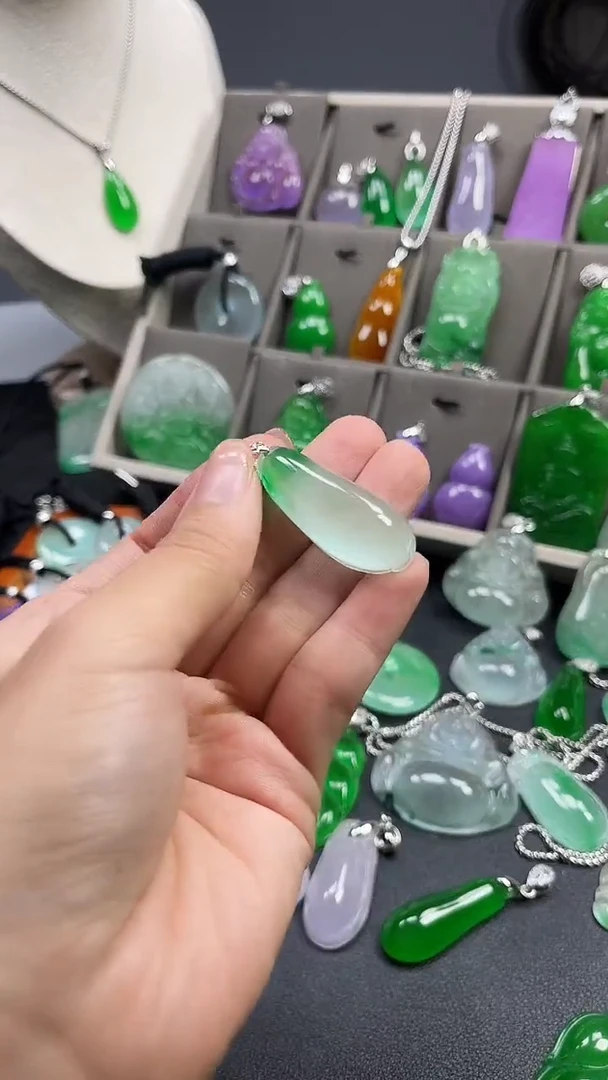颈饰未镶嵌翡翠  所见即所得 一图一物
