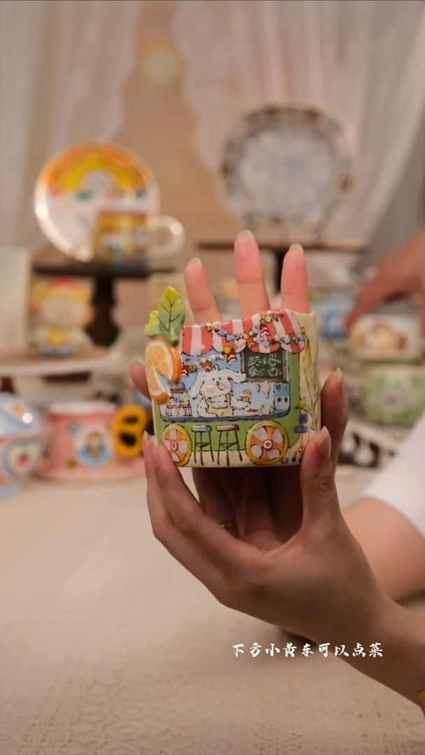 景德镇手工手绘创意设计款陶瓷