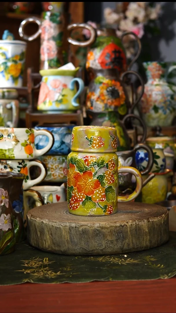 陶瓷98景德镇手工手绘釉下彩