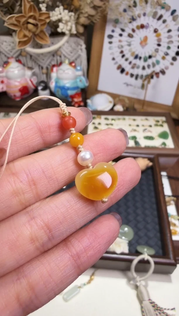 水晶摆件未镶嵌手机挂