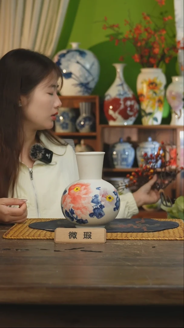 瓷片 景德镇纯手工手绘高温陶瓷