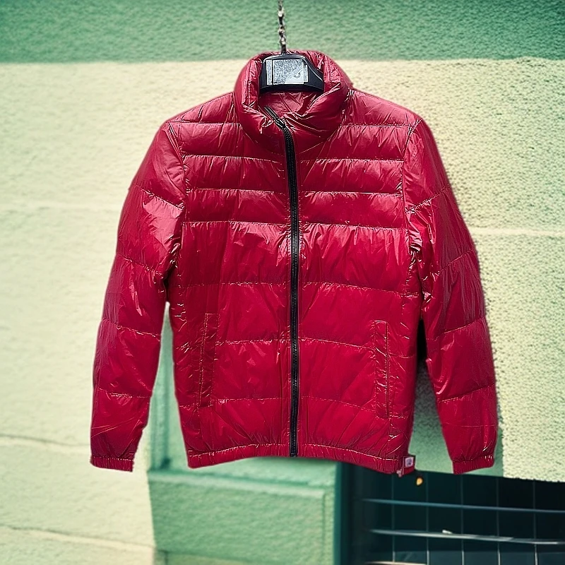 男士秋冬休闲百搭羽绒服 红色66221
