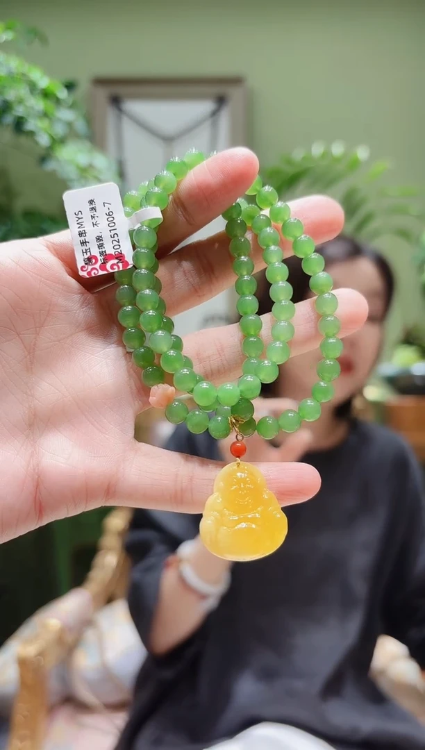 颈饰未镶嵌和田玉碧玉项链MYS1006-7