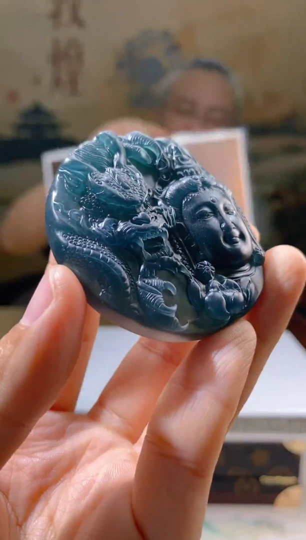 定制翡翠未镶嵌翡翠吊坠XM-YH-44