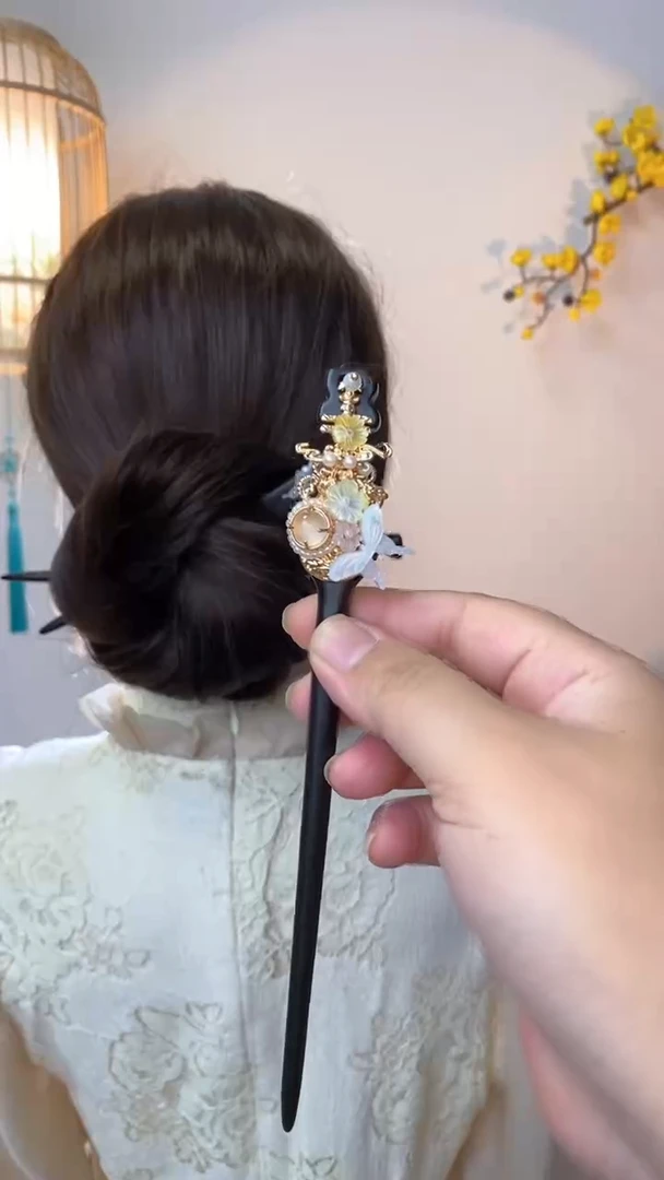 非金属木质美丽发簪