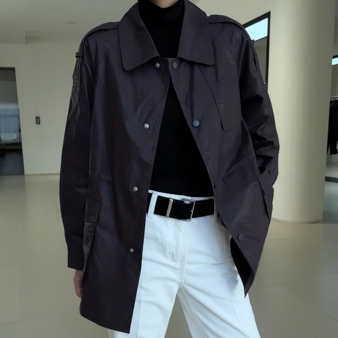 【Theo】春季款100棉百搭休闲短风衣HYL7140