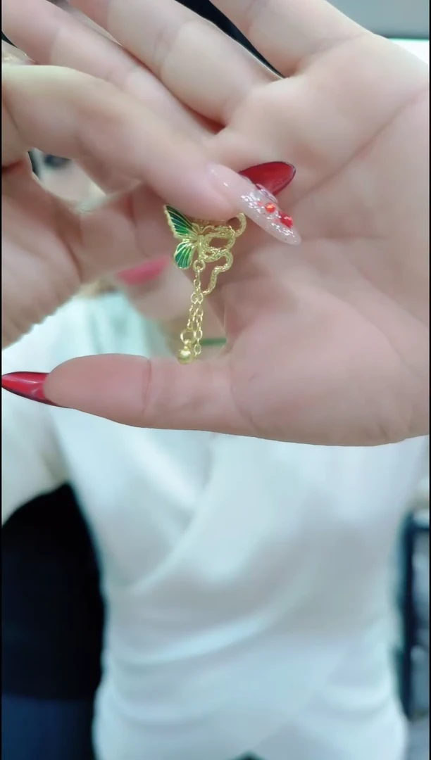 【闪购商品】玛瑙/玉髓颈饰合金1807蛇蝶小吊坠