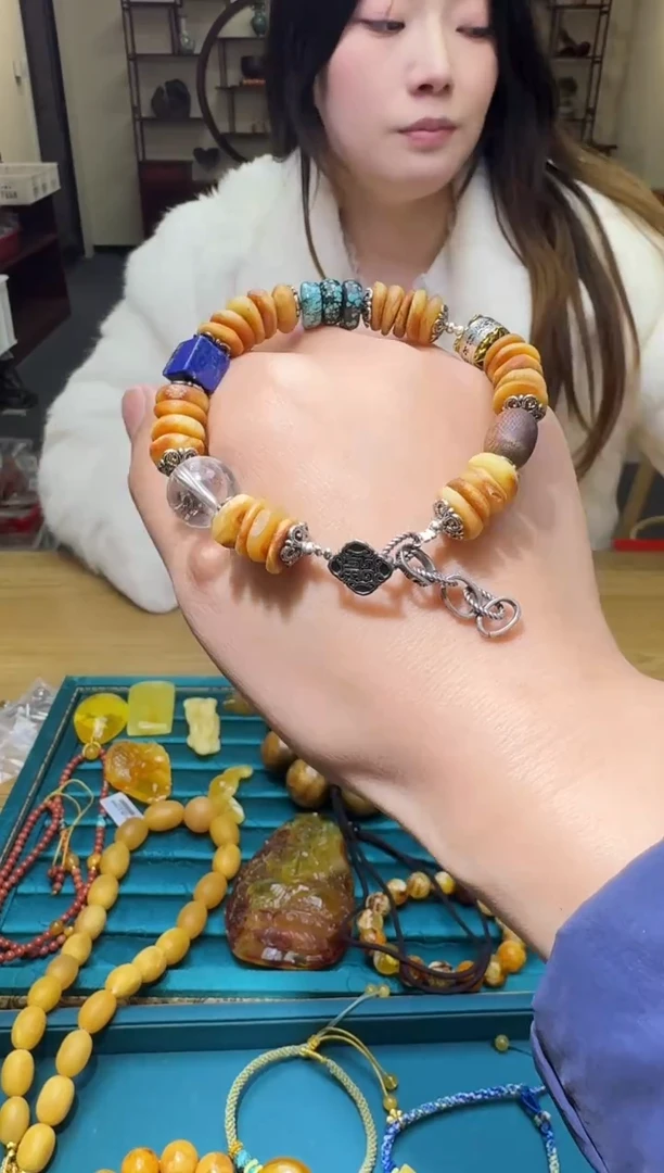 手链琥珀未镶嵌多样性发一件 089