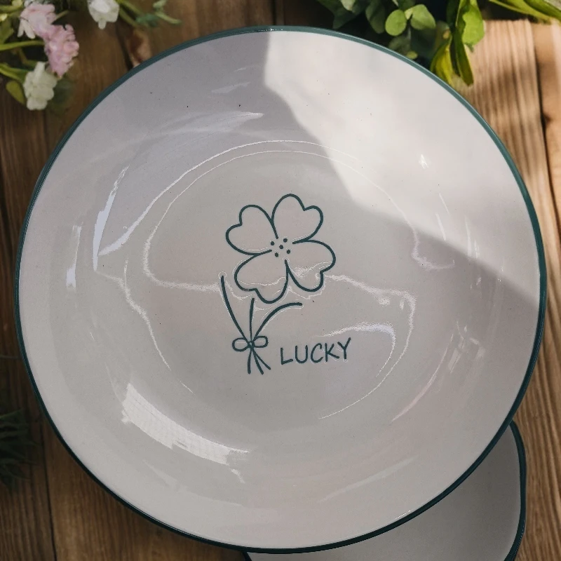 幸运草圆盘 六只装 8英寸 约20厘米圆盘