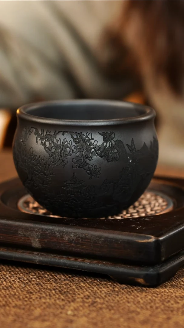 茶杯紫砂宜兴原矿紫砂