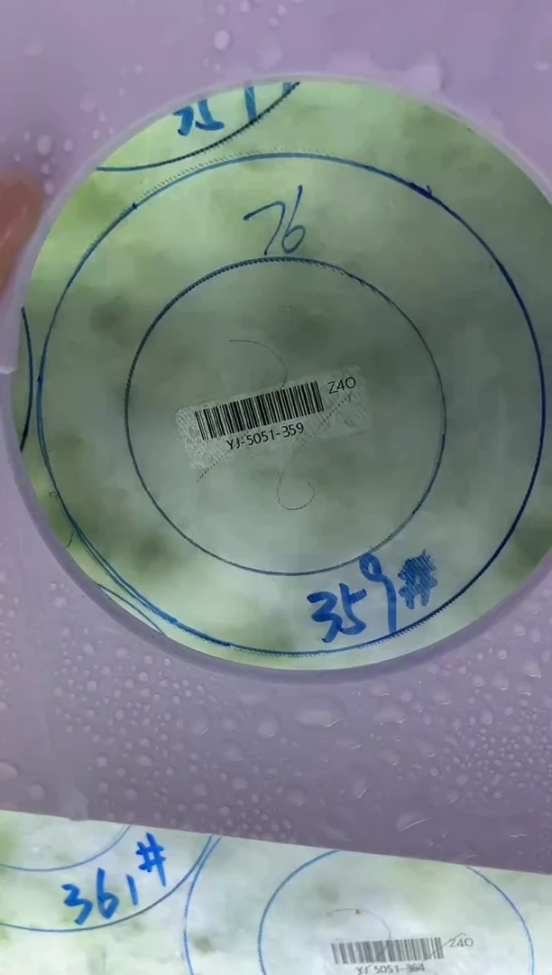 定制翡翠手镯未镶嵌正圈YJ70SZDZS
