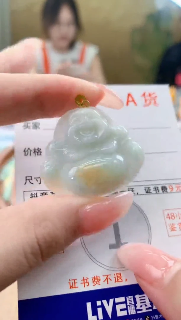 颈饰未镶嵌翡翠天然A货翡翠挂件