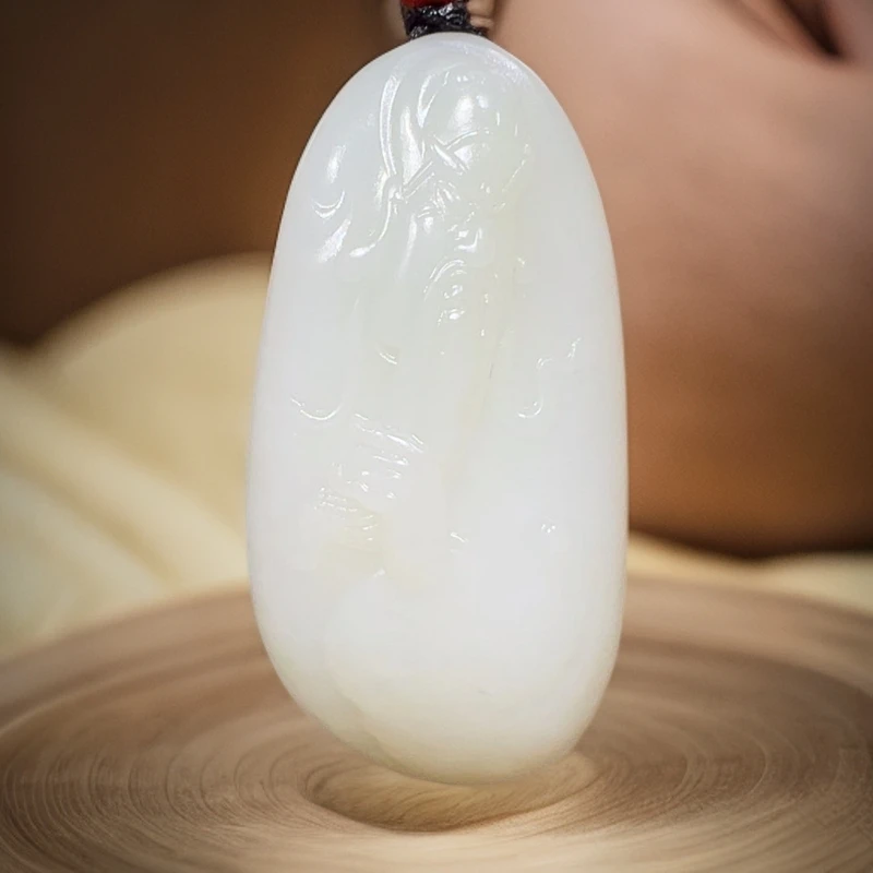 和田玉未镶嵌吊坠(不含链)