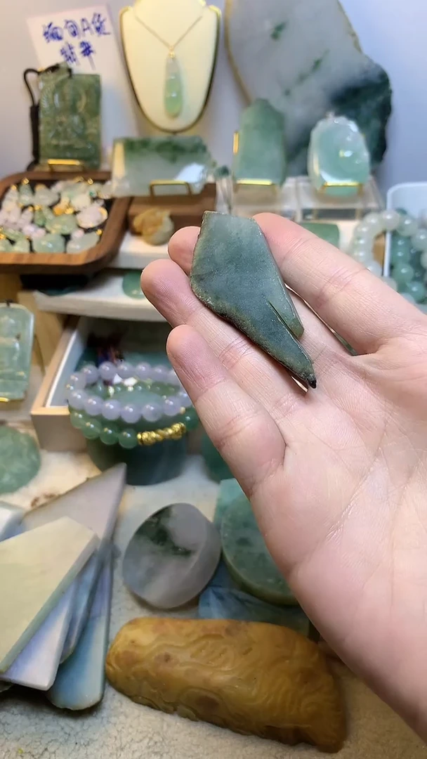 未镶嵌挂件翡翠 缅甸A货翡翠,没有运费险