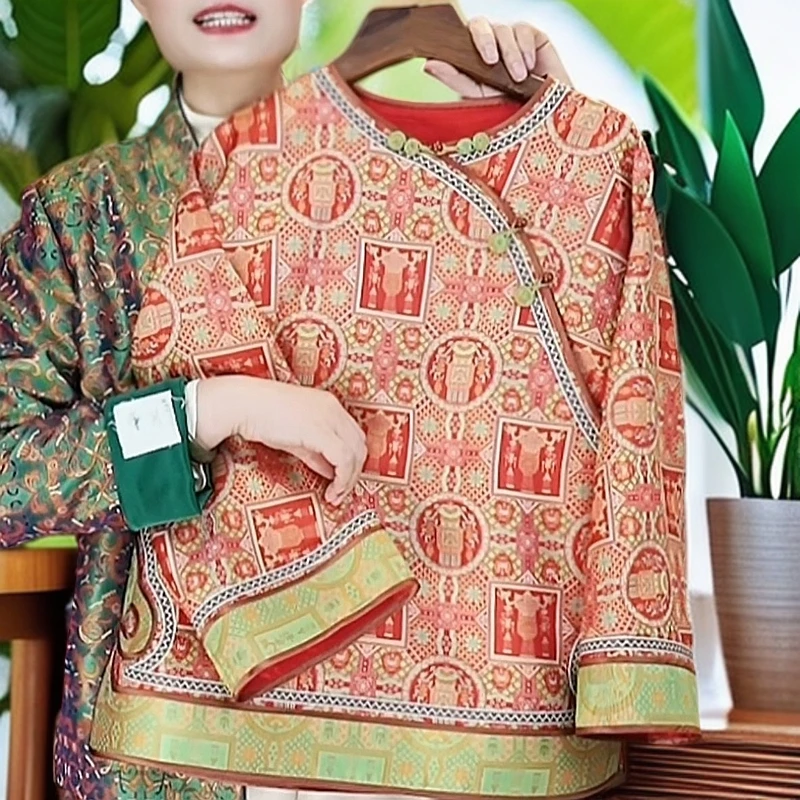 蜀锦灯笼锦中式女士上衣