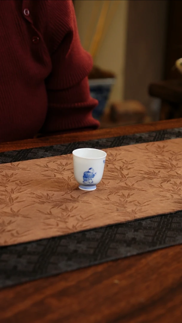 【闪购商品】杯子聚澜堂童子采茶闻香杯4号