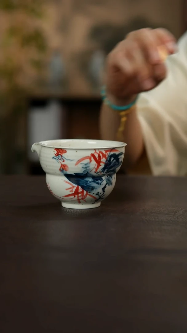 杯景德镇陶瓷杯碗柴烧多人