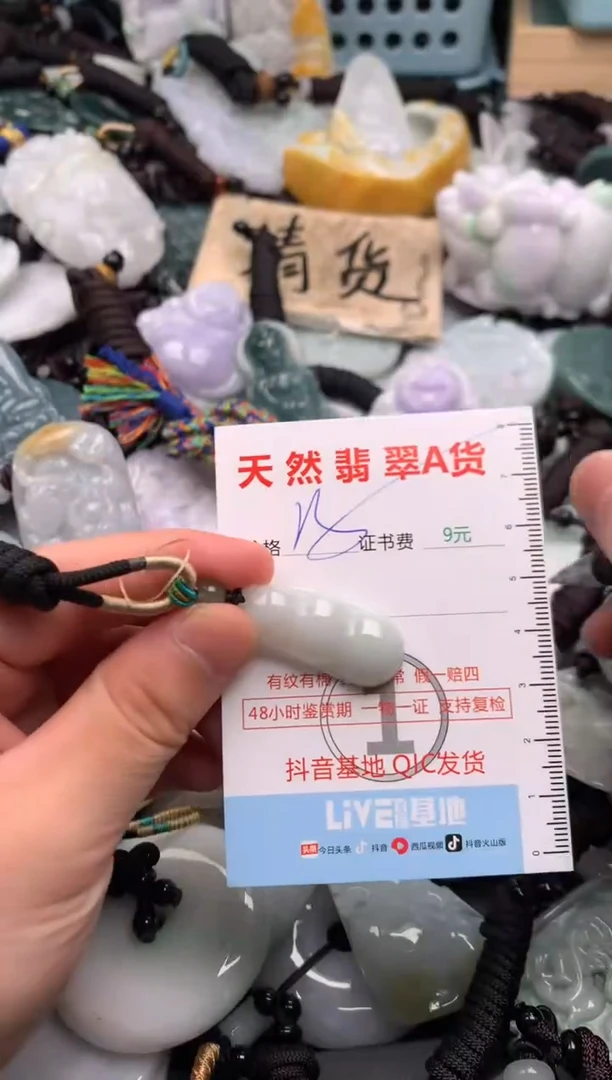 翡翠未镶嵌吊坠(不含链)1