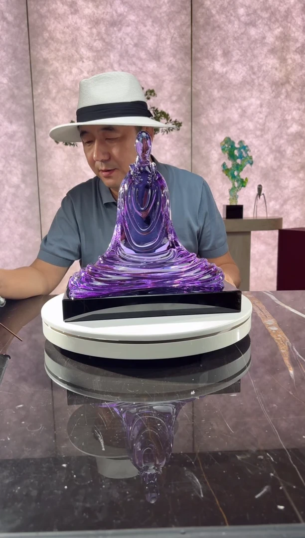 摆件参禅加黑色底座