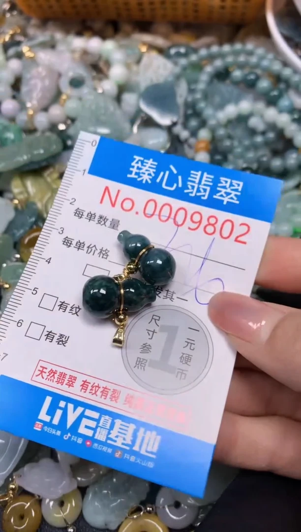 【闪购商品】翡翠颈饰未镶嵌含绳0009802