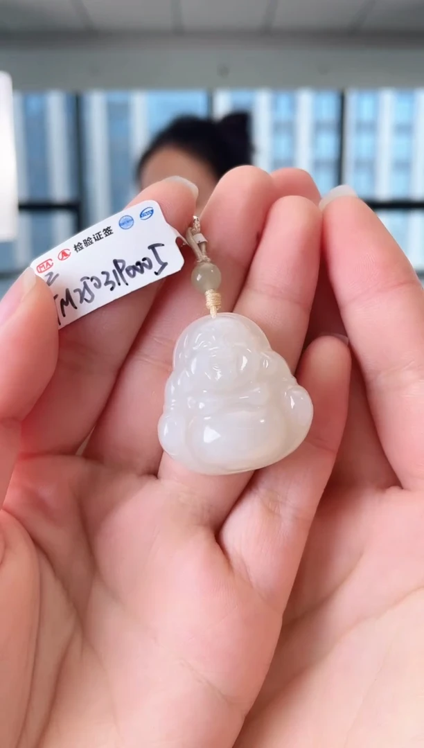 和田玉未镶嵌颈饰佛公 xp