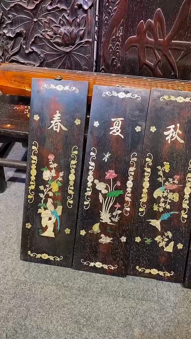 木紫檀雕刻板一物一拍