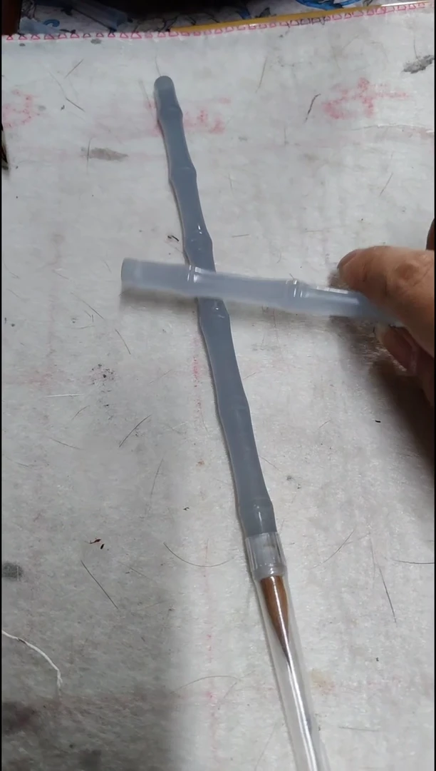 雾霾蓝  玉石笔杆  纯狼毫   单支