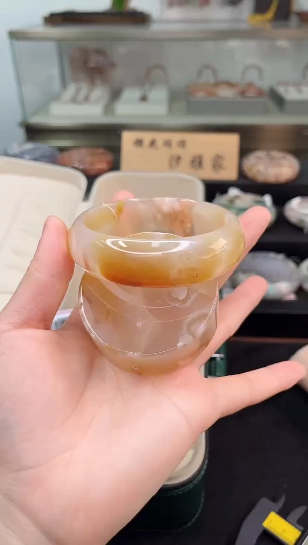 未镶嵌手镯石英质玉63圈口（赠品镯心）3009399