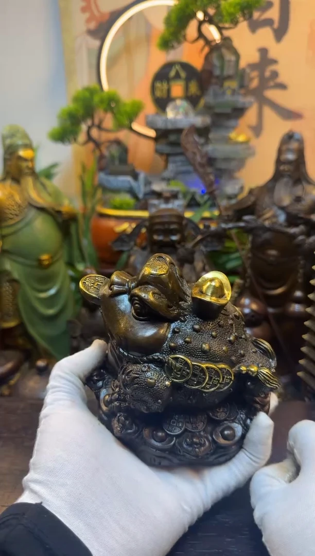 潼潼古铜只卖真铜！（金蟾）
