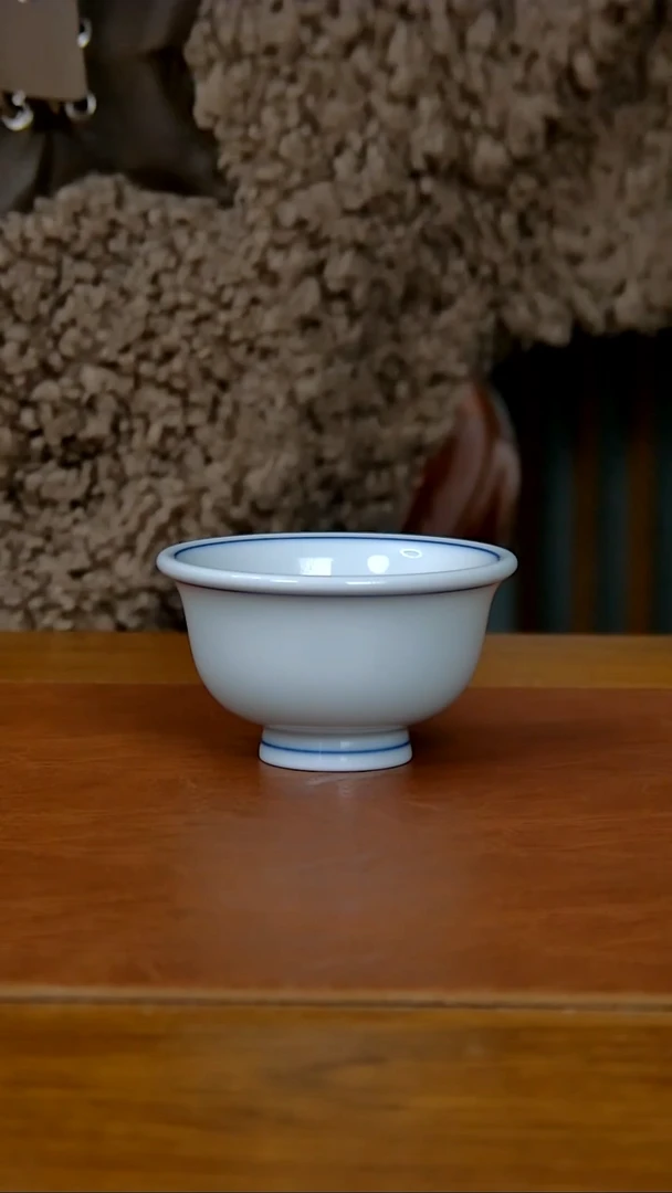 【闪购商品】陶瓷白胎小压手杯（柴窑）