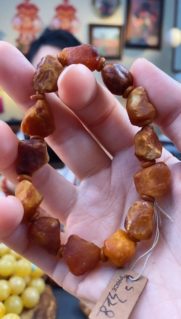 【闪购商品】琥珀手串未镶嵌手串