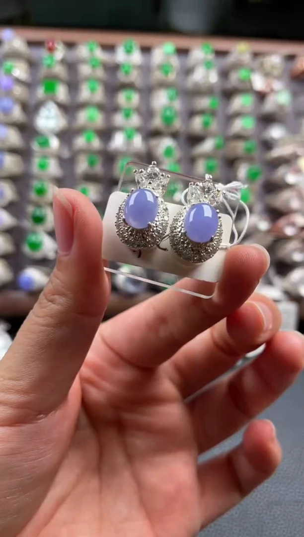 未镶嵌定制翡翠天然缅甸翡翠戒面 11.14