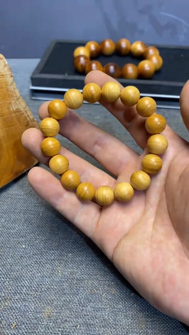 柏木（崖柏）大*王 1.2手串 花香 太行山陈化崖柏（津诚林）