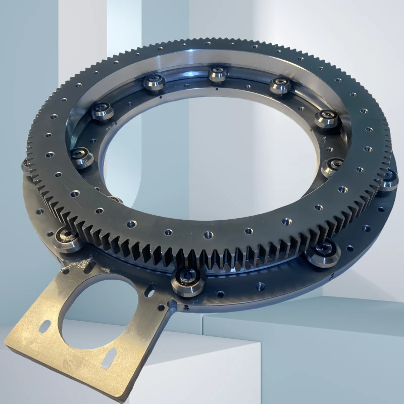 高精度圆形带齿环形导轨循环输送系统800直径V型齿条导轨圆弧定制