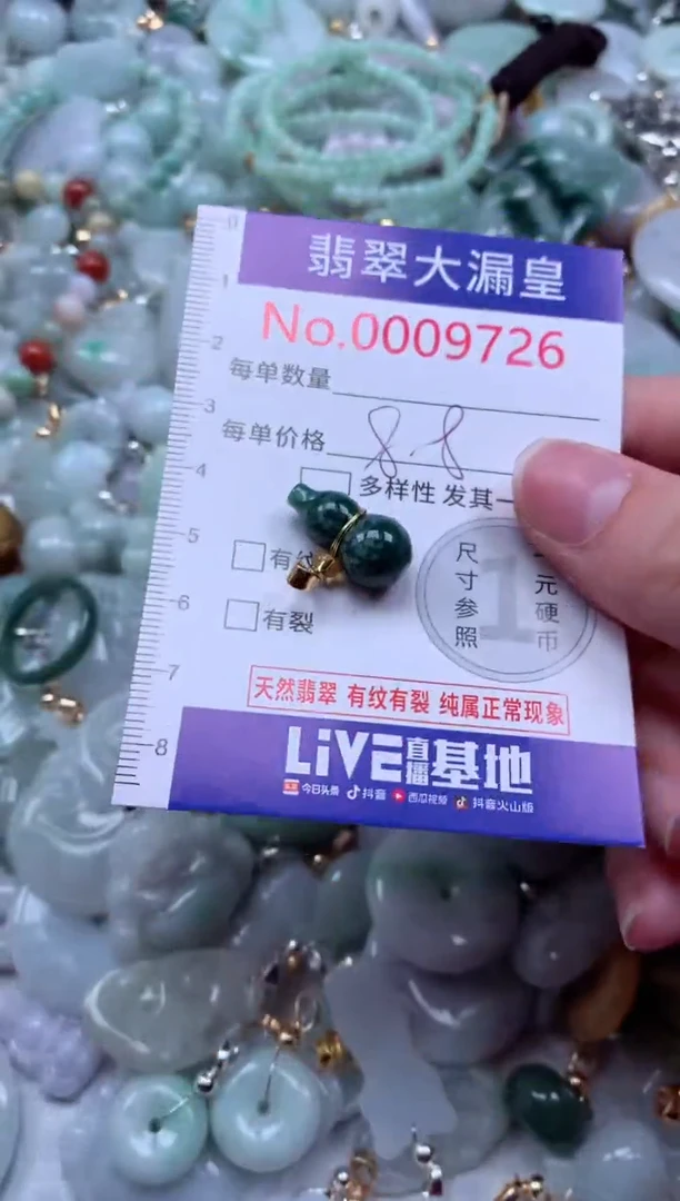 翡翠未镶嵌吊坠(不含链)9726