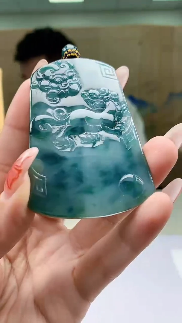 【闪购商品】定制翡翠未镶嵌5028ty-毛货挂件165