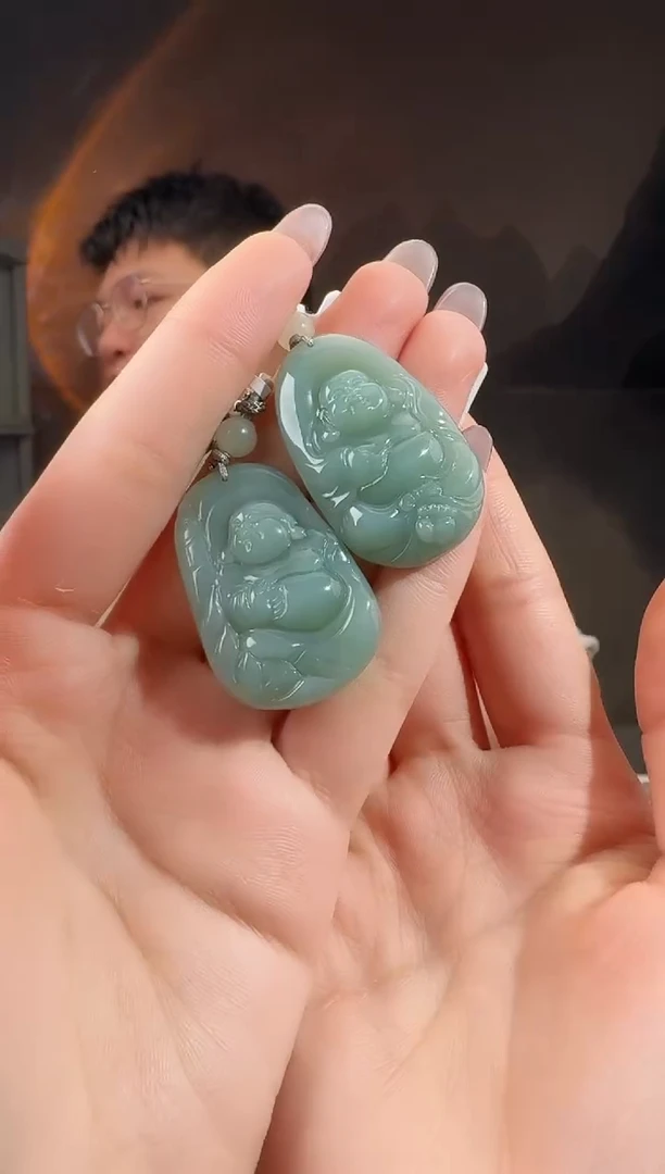 颈饰未镶嵌和田玉30+尺寸佛牌多样性发其一